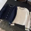 2026 Nuevo Cardigan de Punto Moda Coreana Cuello Redondo Manga Larga para Mujer, Corte Holgado, Adelgazante, Top Versátil