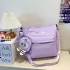 Bolsa de Lona Estilo Japonés Caricatura Huevo Lindo Personaje Estudiante Bolsa Escolar Campus Moda Chica Gran Capacidad Tutoría Bolso Cruzado