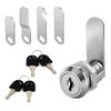 4 Llaves 4 Piezas C1820 Cerradura de Leva Universal Cerradura para RV Cerradura para RV Cerradura para Buzón Cerradura para Armario