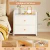 Mesita de Noche Pequeña para Dormitorio del Hogar 2026 Venta Caliente Almacenamiento Gabinete Pequeño Mesita de Noche para Habitación de Alquiler Estante de Almacenamiento Simple
