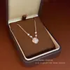 Collar de Flor Dorada para Mujer, Cadena Retro para Clavícula, Collar Sencillo y Elegante Incrustado de Diamantes, Regalo de San Valentín, Electrochapado en Oro Real