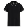 Camisa polo personalizada para trabalho masculino, camiseta de fábrica de manga curta para o verão, uniforme respirável para grupo empresarial, camisa publicitária com impressão de logotipo