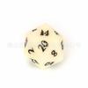 Dados de gema de jade de marfil natural, poliedro tallado, dados digitales, DND, TRPG, siete palos, Z05