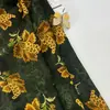 Tela estampada Xiangyunsha de rayón, grande y floral estilo chino, para vestidos cheongsam de mujer y prendas Hanfu estampadas de primavera y verano