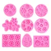 Moldes de Silicona de Hojas de Varios Tamaños, Moldes para Fondant, Moldes para Chocolate, Moldes de Encaje, Moldes para Decoración de Pasteles