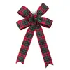 Cinta de Cuadros de Copos de Nieve Navideños Cinta para Lazos de Regalo DIY Decoraciones para Árbol de Navidad Decoraciones
