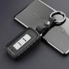 Adecuado para llave de coche Mitsubishi Outlander nueva Carcasa fibra de carbono goma suave Lancer sports Control Remoto Inteligente paquete funda protectora