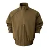 En stock: 26 Nuevo modelo Otoño/Invierno, estilo old money calle americana deconstruido chaqueta bomber con cuello mao, chaqueta de vuelo, abrigo casual, moderno