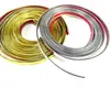 Tira de canto de borde dorado brillante en forma de U, tira de borde autoadhesiva para tablero de madera, tira de borde en forma de U para borde de puerta de armario, tira dorada brillante chapada