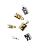 Venta al por mayor de fábrica clip de montaña de acero inoxidable redondo con punto hebilla de montaña hebilla de cuerda cadena de cuerda de PVC hebilla de cadena accesorios de joyería para manualidades DIY