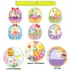 2026 Nueva Escena de Cesta de Huevos de Pascua de Dibujos Animados Decoración Tarjeta Pegatinas de Decoración de Pascua Decoración Colgante para Puerta