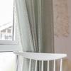 Juego de cortinas transfronterizas de Amazon con bolsillo para barra, rayas tridimensionales, gris y blanco, para sala de estar, dormitorio infantil, cortina oscura para ventana salediza.