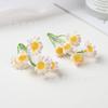 Acessórios de cabelo de camomila para simulação decoração de parede de plantas de casa material de combinação de buquê material para artesanato diy flor artificial
