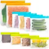 Bolsa de conservación de alimentos PEVA para snacks, bolsa de embalaje para almacenamiento, bolsa de almacenamiento de alimentos sellada congelada para refrigerador, FDA