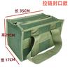 Bolso de mano de lona encriptada extra gruesa con tapa, bolsa de herramientas, bolsa de lona para herramientas, bolsa de almacenamiento para exteriores, herrajes