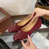 Zapatos Planos de Ballet con Lazo Suave Zapatos Individuales Mujer 2026 Primavera Verano Nuevo Estilo Aumento Oculto Boca Baja Zapatos Mary Jane Mujer