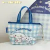 Bolsa Tejida Mini Auténtica Serie Familiar Sanrio Bolsa de Compras Mini Hello Kitty Bolso Colgante Bolsa Pequeña