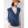 Chaleco de Punto para Mujer 2025 Otoño Nuevo Chaleco Casual Estilo Coreano Suelto Cuello en V Modal Talla Grande Chaleco para Mujer