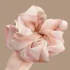 Novedoso scrunchie de estilo dulce 2026 con encaje y estampado a cuadros, adecuado para coletas y moños, accesorio para el cabello versátil