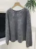 Suéter Grueso de Lana Tipo Polar para Mujer, Suéter de Punto Sin Costuras con Borde Enrollado, Capa Base Pullover, Suéter de Lana Base para Mujer