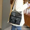 Bolsa Casual Multibolsos de Couro Mukari Transfronteiriça 2025 Nova Versátil Moda Multifuncional Mochila e Bolsa Transversal