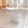 Caja de papel para viento hogar sala de estar dormitorio caja de pañuelos transparente caja de servilletas oficina decoración del hogar una pieza al por mayor