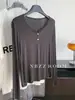 Camiseta Ligera y Transpirable de Modal de Manga Larga para Mujer, Estilo Perezoso de Verano Puro Deseo, Protección Solar, Adelgazante y Versátil Capa Base, 2026