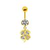 Gatte Moda transfronteriza europea y americana retro colgante de diamantes completo anillo para el ombligo nicho joyería avanzada para perforaciones anillo para el ombligo clavo para el ombligo