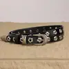Cinturón de Mujer 2025 Nuevo Estilo Personalizado Retro Agujero Flor de Ciruelo Estilo Ins con Cinturón para Jeans Delgado de Moda Versátil