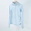 Tejido transpirable sensible al frío Ropa con protección solar UPF50 para mujer Ropa con capucha para deportes al aire libre Antivioleta Transpirable Secado rápido