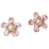 Pendientes Sakura 2024 Nuevos Pendientes de Verano de Moda Femeninos Lujo Ligero Diseño de Nicho Pendientes de Flor Cuadrados