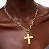 Conjunto de Colares Coração Estrela Europeu e Americano Transfronteiriço Colar Feminino Exagerado Metal Vazado Estilo de Rua