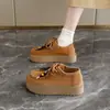 Sapatos Loafer Birkenstock-Canguru Branco Estilo Veado para Mulheres 2025 Novo Outono Solado Macio Antiderrapante Calçados para Maternidade Tamanho 42
