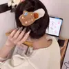 Lindo Osito de Peluche Pinza de Garra para el Cabello Nuevo Clip para el Cabello de Otoño/Invierno para Mujer Accesorio para el Cabello para Recogido en la Parte Trasera de la Cabeza Clip Recto Accesorio para el Cabello Estilo Chica Dulce