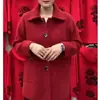 Nuevos Abrigos de Lana Otoño e Invierno para Mujeres, de Mediana Edad y Mayores, de Corte Holgado, Tallas Grandes, de Gama Alta, Abrigos de Lana Versátiles