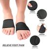 Almohadilla magnética para pies, soporte para pies planos, absorción de impactos, protector para pies, vendaje elástico, almohadilla frontal para palma de bádminton, running y deportes