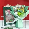 Muñeca Temática del Bosque Ramo Pequeño Regalo de Navidad para Niñas, Ramo de Nochebuena, Flores Secas, Pequeños Regalos de Gama Alta al por Mayor
