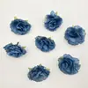 Nuevo Ramo de Flores Artificiales de Rosas de Hibisco Pequeñas, Flores de Seda Falsas para Arreglo Floral de Escritorio, Nuevos Adornos Decorativos Suaves para el Hogar