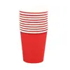 Vasos de papel desechables de colores de 250 ml, vasos de papel para manualidades de jardín de infantes, vasos de papel engrosados, materiales para manualidades DIY, hechos a mano