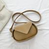 Estilo coreano Simples Retro Bolsa Pequena Bolsa Feminina 2023 Verão Novo Casual Estilo Ocidental Viajante Bolsa de Ombro Crossbody Saddle