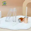 Tubo de Gloss Labial Transparente Quadrado Novo Shanyi Tubo Vazio Tubo de Gloss Labial de Plástico High-End Tubo de Embalagem Material de Embalagem Cosmética