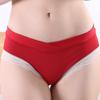 Calzones de Encaje de Cintura Baja en Forma de V para Mujer, Transpirables con Soporte Abdominal para Mamá, Base Cruzada Triangular, Antes y Después del Embarazo
