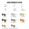 Gafas de sol de metal con montura grande de moda para hombre y mujer, sensación de alta gama, nuevas 2025, gafas de sol para conducir, protección solar ultravioleta