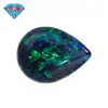 Huagang Gems Ópalo Sintético Forma de Pera Piedra Suelta Forma de Gota de Agua Fondo Plano Ópalo Sintético Op19