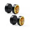Pendientes de gota clásicos negros de moda de comercio electrónico transfronterizo, pendientes falsos, joyería para piercings