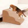 Escalera de Escalada para Perros Pequeños y Gatos para el Hogar de 2, 3 y 4 Escalones, Peldaños Antideslizantes, Escalera para Sofá de Cama para Mascotas Multicapa Desmontable y Lavable