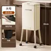 Lixeira Alta Sem Amassados, Simples, Grande Capacidade, Espessada, Removível, Separação de Lixo com Rodinhas, Limpeza da Sala e Cozinha