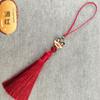 Pingente de borla de dança de leão de 8 cm, borla cloisonné, roupa chinesa infantil, marcador de cintura, capa de celular, pingente