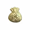 Corrente de Celular Saco da Sorte Banhado a Ouro 999, Chaveiro da Riqueza, Pingente de Bolsa, Saco da Sorte Atrai Fortuna, Mesmo Estilo dos Itens da Loja, Atacado