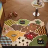 Felpudo de entrada, alfombrilla de pie para interior de fácil cuidado, bucle, resistente a las manchas, no lavable, antideslizante, alfombra para recibidor para uso doméstico